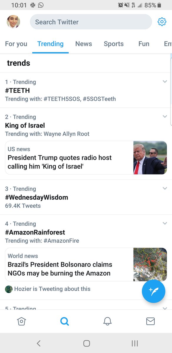 vanilla_swizzle's tweet photo. 5SOS top trending and the #AmazonRainforest fires are FOURTH! What?!? 🤦🏻‍♀️ https://t.co/HUC6Rweizv