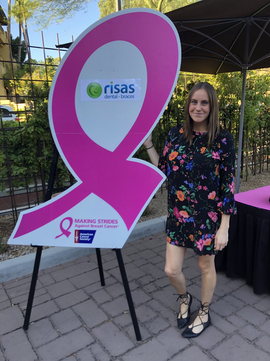 Cait_Waters's tweet photo. Such an inspirational morning kicking off @MakingStrides with @AmericanCancer. Excited to announce @risasdental as the official Smile Provider for this years walk! Thank you @lenakarine for the opportunity to get involved w/ a cause so near & dear to my heart ๐ #MakingStridesPhx https://t.co/ap98Hcb5TQ