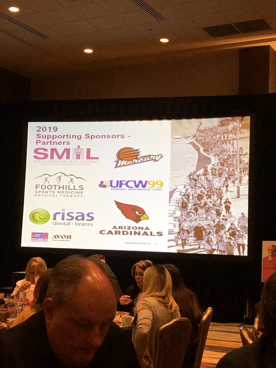 Cait_Waters's tweet photo. Such an inspirational morning kicking off @MakingStrides with @AmericanCancer. Excited to announce @risasdental as the official Smile Provider for this years walk! Thank you @lenakarine for the opportunity to get involved w/ a cause so near & dear to my heart ๐ #MakingStridesPhx https://t.co/ap98Hcb5TQ