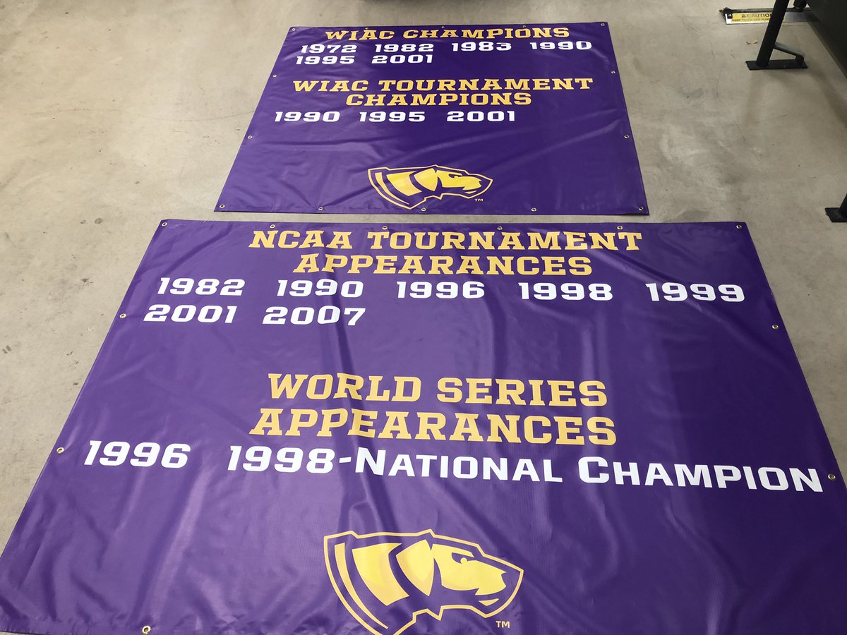 uwsp_softball's tweet photo. New banners for the field are here! Excited to keep working back to these standards #bringingbacktradition
New wind screen coming soon! https://t.co/jbqSmgLYbw