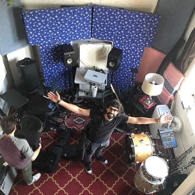 In addition to drumming on the EP, @carlo_in_space is gonna be playing with us at <a href="/gutterbar/">barbara gutierrez</a> on Friday! (If you haven’t yet, smash that link in bio to hear “Strange Call,” premiered by <a href="/sweet_static/">Sweet Static</a> ☎️) ift.tt/30o8O6S