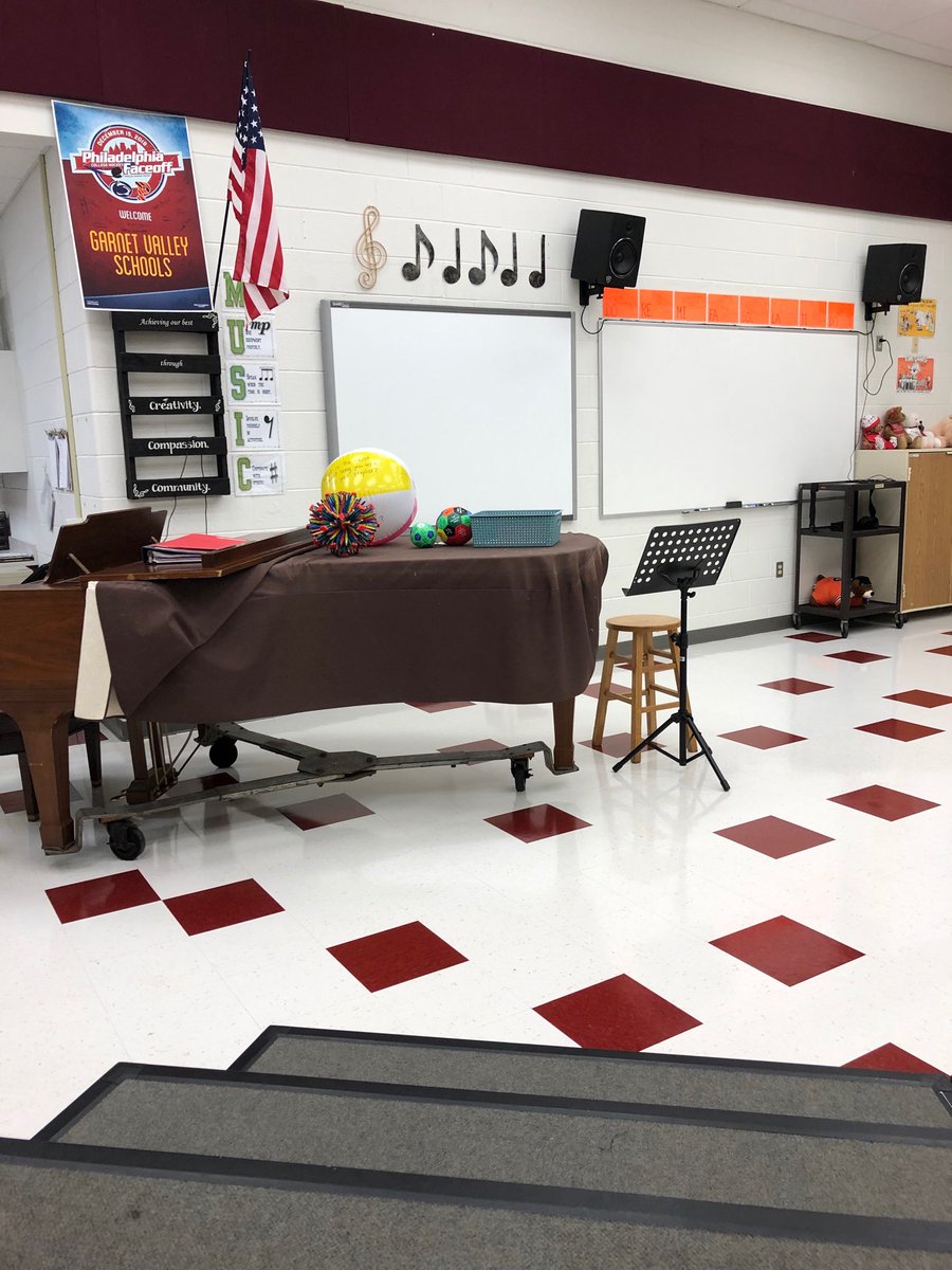GVMSChorus's tweet photo. All we need now are the students! Can’t wait! #GVFeeling https://t.co/wo1F1nh42x