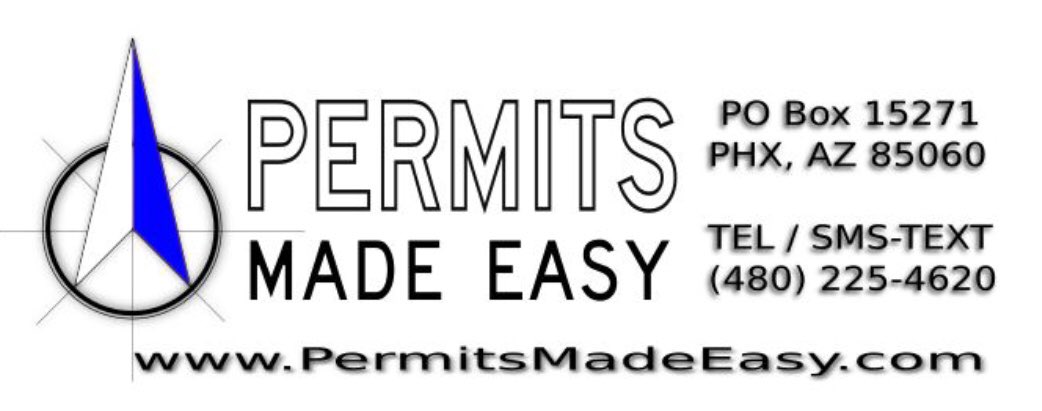 PermitsMadeEasy's tweet image. @PermitsMadeEasy for #PermitsInPhoenix - 

Est. 1998 Phoenix, Arizona
