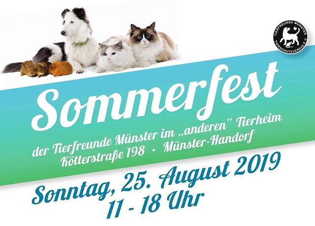 ENDLICH! Am kommenden Sonntag findet unser alljährliches Sommerfest statt. Neben jeder Menge Essen und Trinken und der beliebten Tombola, gibt es diverse, tolle Verkaufs- und Infostände und auch für Kinderbespaßung ist in Form einer Hüpfburg und vielen a… instagram.com/p/B1buqZTIjdM/