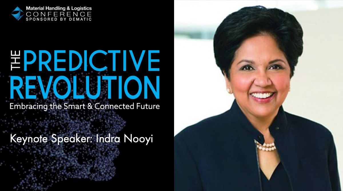 DematicMA's tweet image. Spend an evening gaining insights from featured speaker and former Chairman and CEO of PepsiCo, Indra Nooyi. She’ll take a deep dive on business strategies, social responsibility and how she created a foundation of purpose in a profit-driven world: buff.ly/30crl60 #MHLC19