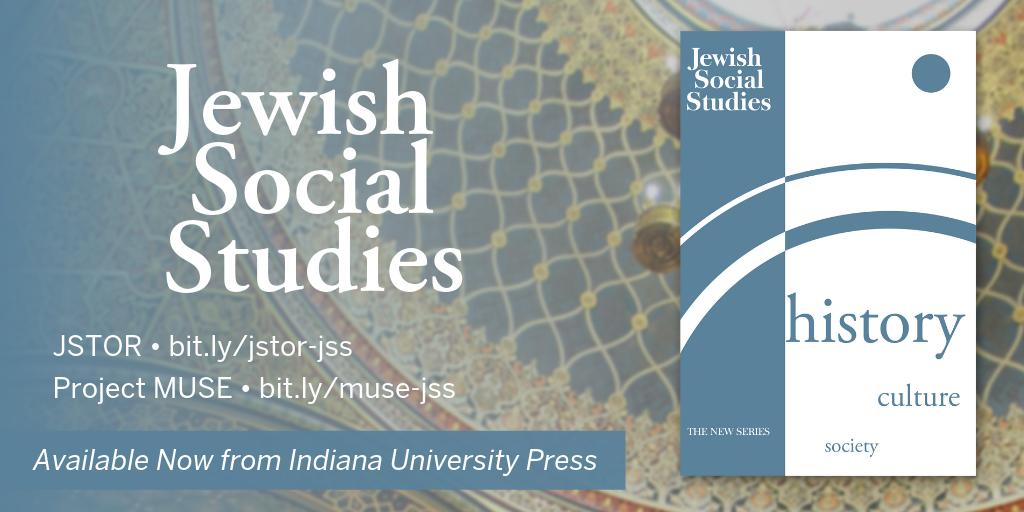 IUPJournals's tweet photo. #ToC_Alert Jewish Social Studies: History, Culture, Society v24 n3
@JSTOR 🔗 https://t.co/Z239gOaCGY
@ProjectMUSE 🔗 https://t.co/MiowaVQQnx
In this issue:
• Child Adoption & Religious Conflict in Shadow of the Holocaust
#Gender #JewishStudies #SocialScience #Anthropology https://t.co/unf8U1UTp3