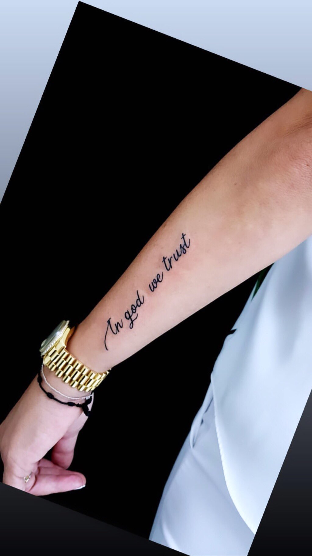 Roula Chamieh Òans On Twitter New Tattoo Mabrouk Habibi In God We Trust Ø³ÙÙØ±Ø© Ø§ÙÙØ±Ø­ Ø±ÙÙØ§ Ø´Ø§ÙÙØ© Ø±ÙÙØ§ Ø´Ø§ÙÙØ© Roulachamiehfans Roulachamieh Roulachamieh Tonitks33 Https T Co Sts6gnfglb