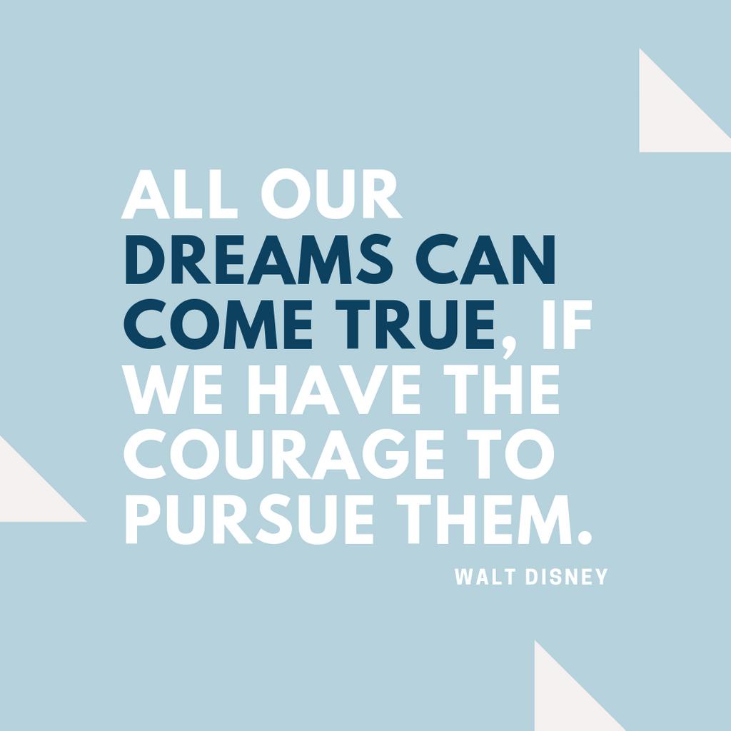 We all have dreams. The question is, do you have what it takes to pursue them? Go out there and reach for the stars, Walt Disney surely did, and you can too. 💯 #closedwon