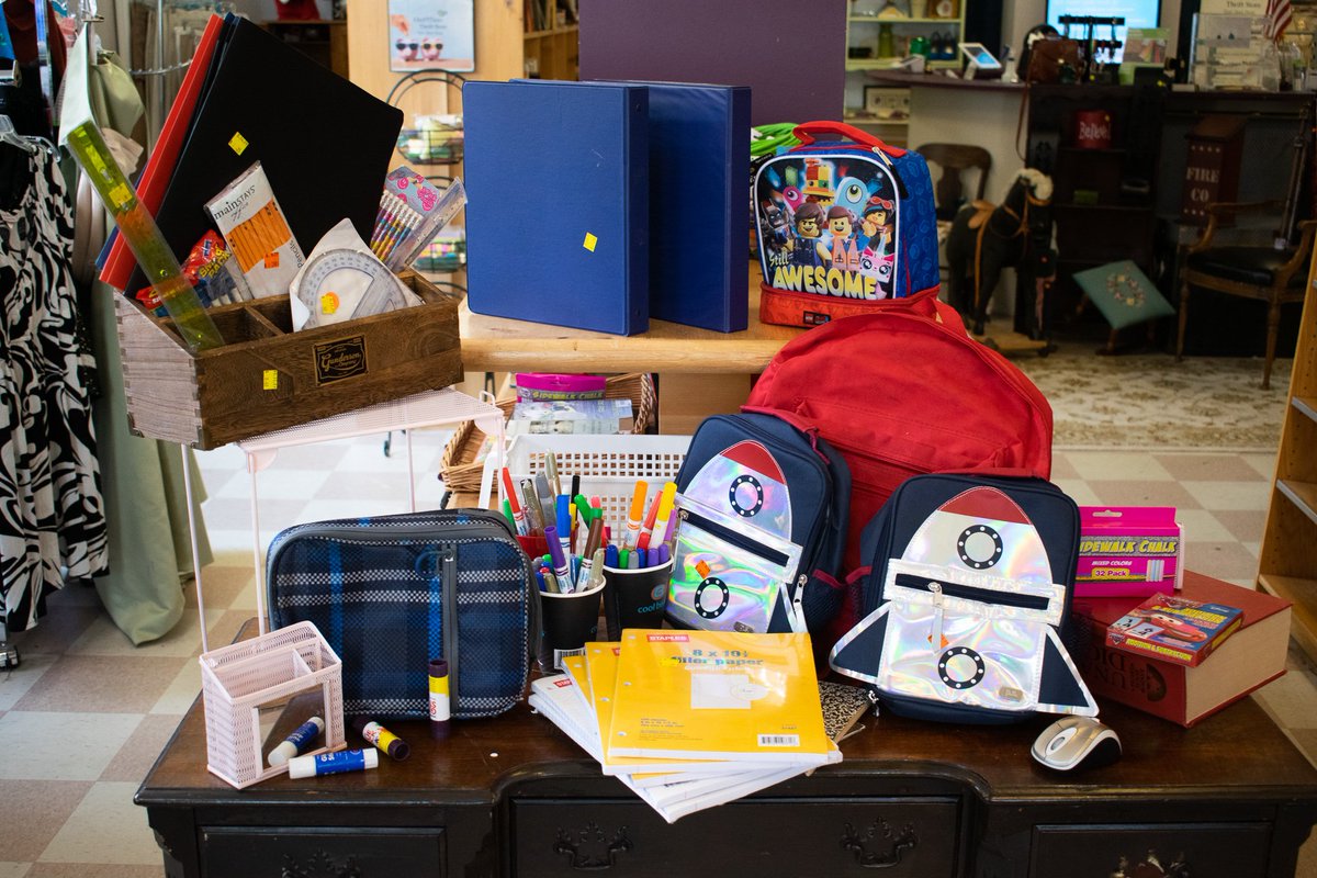 OutFITtersNH's tweet photo. Go back to school with style for less with our kids' clothes, school supplies, and more! Shop with us at 394 Second Street in Manchester! #thriftstore #manchesternh #newhampshire #nh https://t.co/oqNgxRAwbj