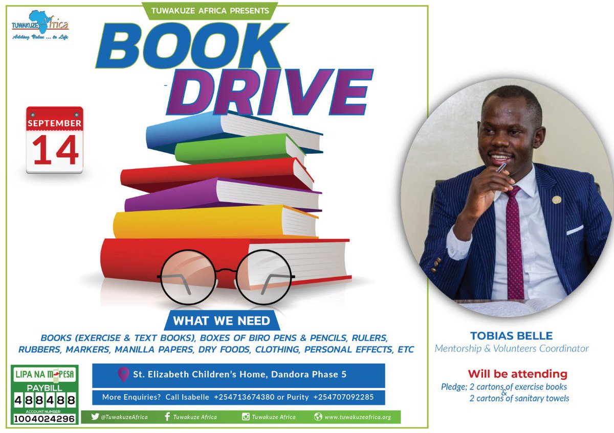 TuwakuzeAfrica's tweet photo. Journey of a thousand miles starts with a single step!
Thank you Mr. Belle for leading the charge with your generous contribution! #AddingValueToLife #BookDrive2019 #WeAreTuwakuzeAfrica https://t.co/j7PDHa3dzW