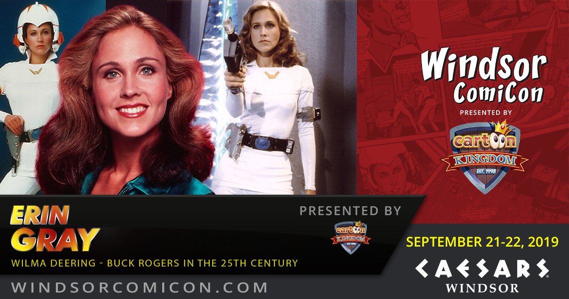 windsorcomicon's tweet photo. #BuckRogers actor #ErinGray to attend #WindsorComiCon 2019 @CaesarsWindsor Sept 21-22 #ColonelWilmaDeering #WilmaDeering #SilverSpoons #KateSummersStratton #JasonGoestoHell #DianaKimble #Baywatch
Tickets on sale now at https://t.co/HpiaRjyxy2 https://t.co/4nZgje9cv2