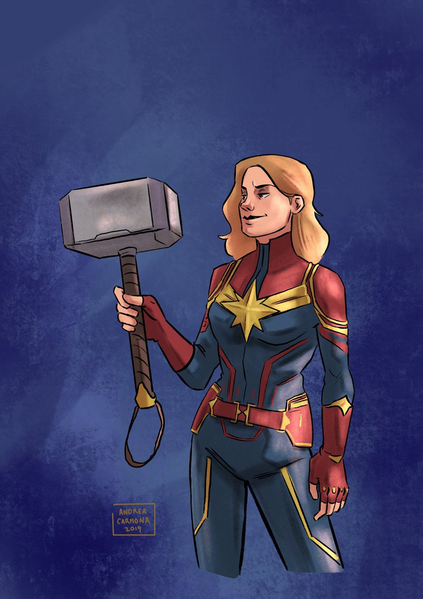 RT @AndreaFrostland: WORTHY! #CaptainMarvel #Thor #BrieLarson https://t.co/vLYBj4McTV