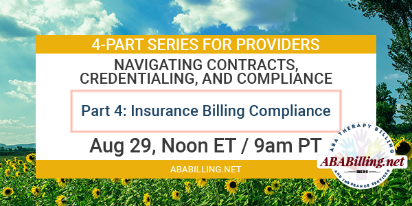 ABABillingSvcs's tweet photo. Next Week's Webinar, Part 4: Insurance Billing Compliance - https://t.co/mcHVvJ1hYy https://t.co/tmhLKpQ95G