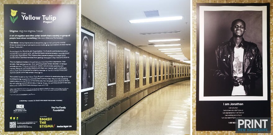SignsSpectrum's tweet photo. These signs were recently printed then installed at the Boston Logan International Airport by PNH. To learn more about The Yellow Tulip Project: https://t.co/lGJXzhW184  #printnh #boston #signage #thetulipproject #smashthestigma #mentalhealth #largeformatprinting #printing https://t.co/G7EwRIVLcP