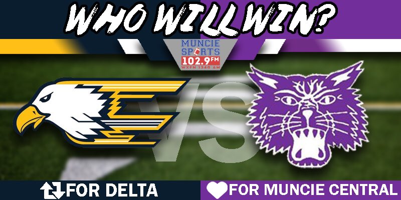 WMUNMuncie's tweet image. Friday @MCHSBearcats meets @eagles_sports in Week #1 Who wins?! @BearcatBarstool @BoostersDelta @PrinDHS @Central_MCS @MCBearcatLee @CoachOverholt @MuncieSchools @BusDelta @SuptMann