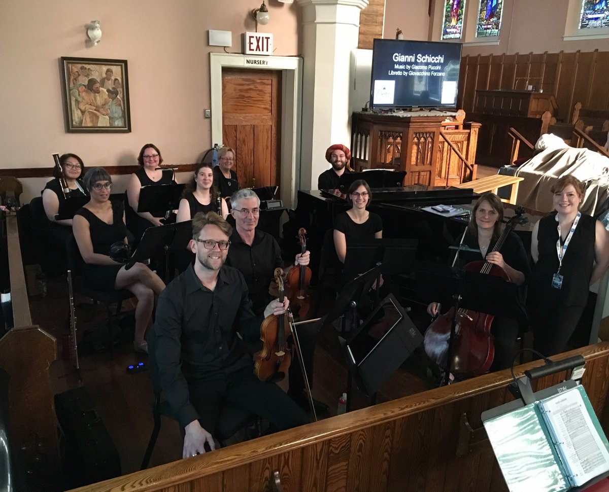 Meet our amazing orchestra!!! They truly put the “Grand” into Grand Opera 🎉🎉🎉 Our show is taking a well deserved break today, but be sure to grab your tickets for our last few performances to hear them work their magic! tickets.fringetheatre.ca/performances.p…