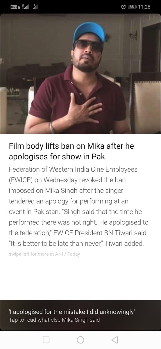 #MikaSingh you did it knowingly. #FWICE he earned what he wanted to. Lame excuses. Pathetic reasons. #fwice have guts to punish,otherwise dont shout blah blah blah.