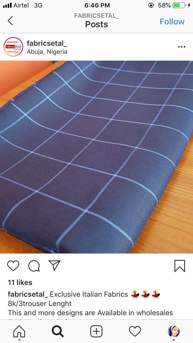 fabric_creation's tweet photo. Just 6000 for 4yards, donโt doubt us, we are always at your service
The best store you can get 100% wool cash mere for less price.... based in lagos
#hustlersquare #business #gratefulgod #shomoagemi #toyinabraham #lagoshustlergang #t #tailor #lagos https://t.co/AehE7VRBZu