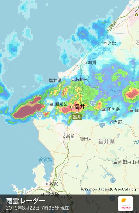 天気 レーダー 敦賀 雨雲 福井県敦賀市の雨雲レーダーと各地の天気予報