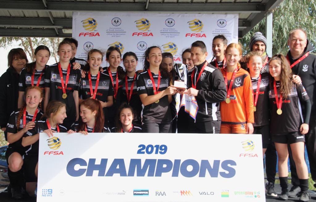 AdelaideUniSC's tweet photo. ๐Under 15 RED Girls take out Cup Final with a 5-0 triumph over Adelaide Jaguars!
Goals
Chiara Barone โฝ๏ธโฝ๏ธ
Anastacia De Dominicis โฝ๏ธ
Isabella Iasiello โฝ๏ธ
Sasha Coorey โฝ๏ธ
Congratulations to Captain Lily Rinaldi and coaches Mark Bosio and Marcus Deluca.
#backtheblacks https://t.co/CgTxh21t2X