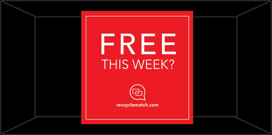 revcyclematch's tweet photo. Free this week?
Let's meet online at https://t.co/qvgW36T8SW!
#revcycle #revcyclematch https://t.co/r4t7tawueG