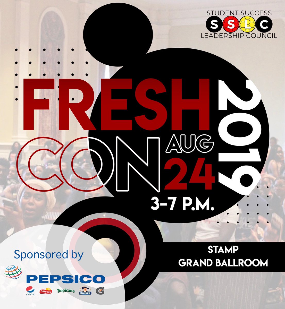 SSLC_UMD's tweet photo. Nowhere else to be. August 24. Stamp Grand Ballroom. 3 p.m.-7 p.m. #FRESHCON2019 https://t.co/IhBfcbPZHG