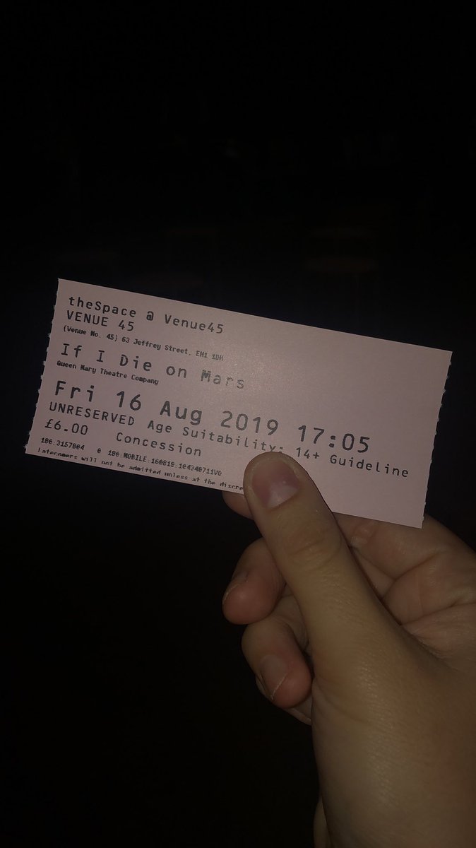 bcingalive's tweet image. ✧･ﾟ 　fight song &amp;amp; if i die on mars　 ･ﾟ✧ 

✧ edinburgh fringe. 
✧ 16.08.19