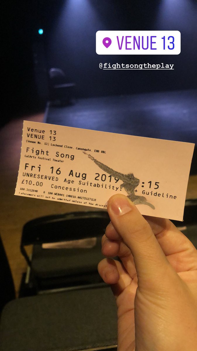 bcingalive's tweet image. ✧･ﾟ 　fight song &amp;amp; if i die on mars　 ･ﾟ✧ 

✧ edinburgh fringe. 
✧ 16.08.19