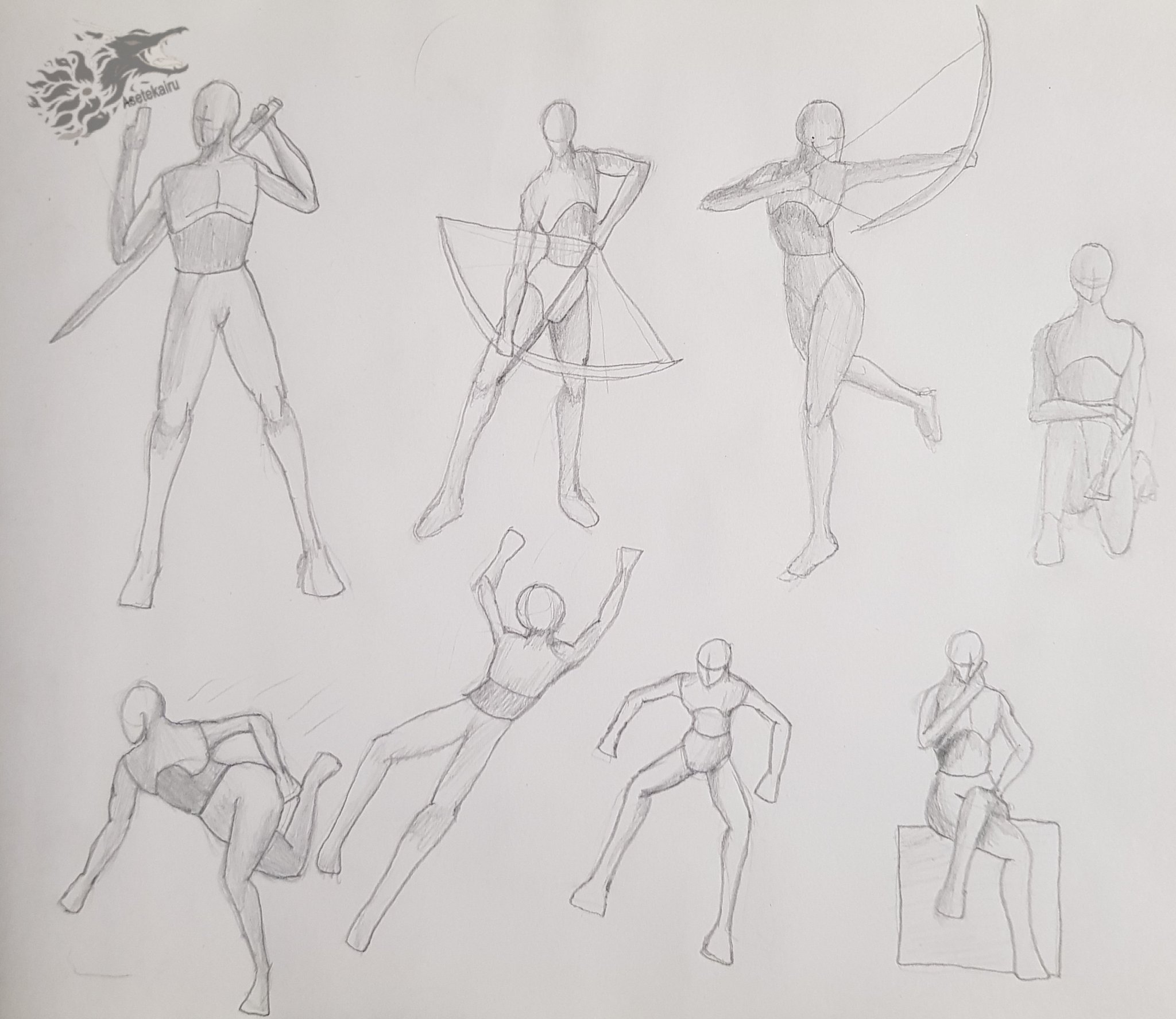 My project for course: Drawing the Human Figure & Expressive Poses |  Domestika