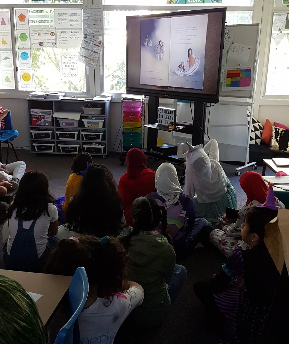 5C and 5HL watching the short-listed book 'The Feather' to celebrate #ANPSbookweek2019 #TheCBCA #BookWeek2019 
<a href="/AuburnNthPS/">Auburn North PS</a> <a href="/eharveylatham/">Emily Harvey-Latham</a>