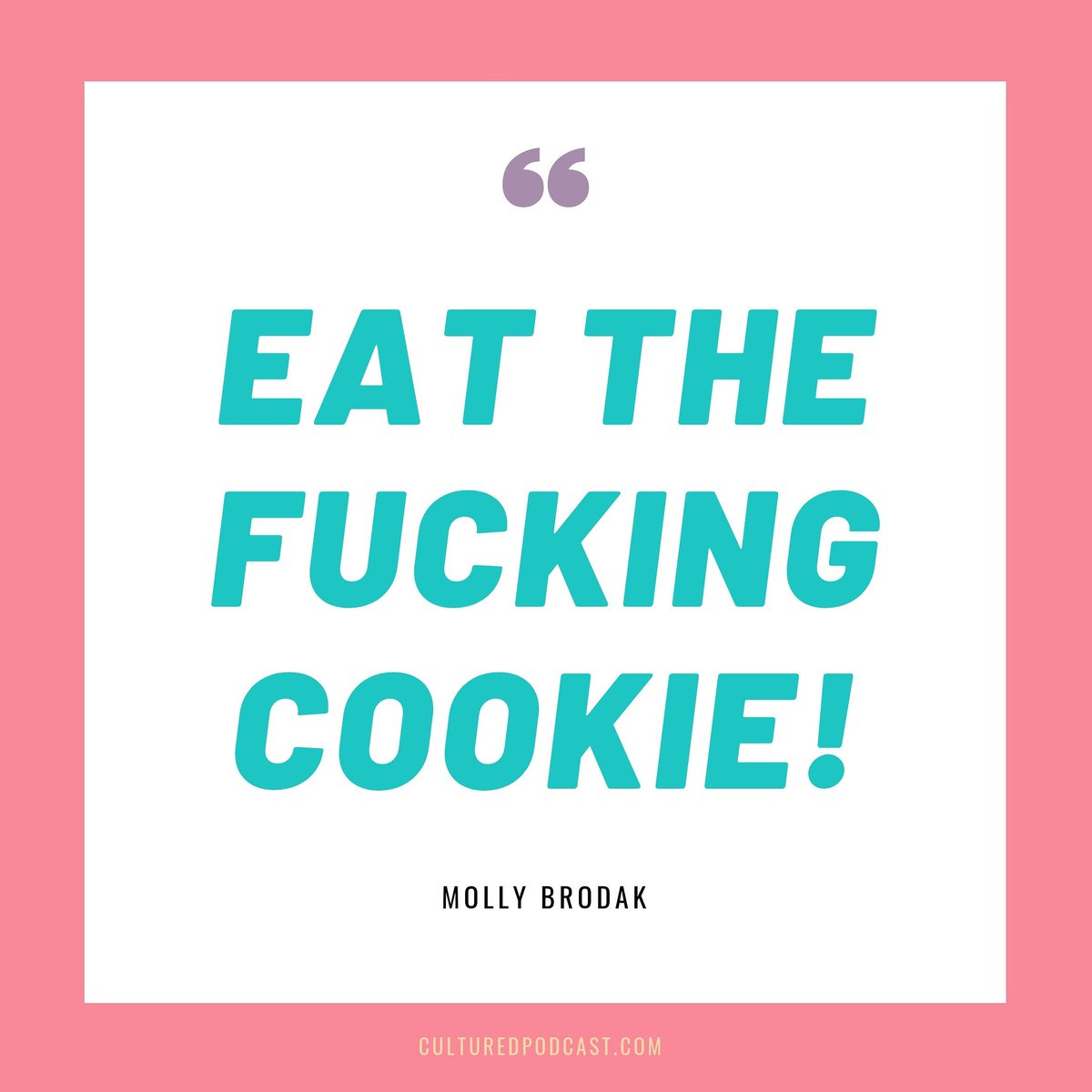 culturedpod's tweet photo. PSA: @mollybrodak's cookies and cakes are meant to be eaten. They're ephemeral. Like Buddhist mandalas. Now shut up and eat your gorgeous cookie.

The rest of this magical interview is in our new season. Coming very soon, my bbs. https://t.co/VoAahrG24p