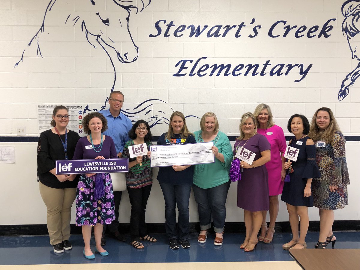MrsEstes8's tweet photo. Thanks @LEFforLISD “granting” our wishes today! We can’t wait to provide awesome learning experiences for the @StewartsCreekES students! #sceisthegreatestshow https://t.co/X0ExGY7Wt0