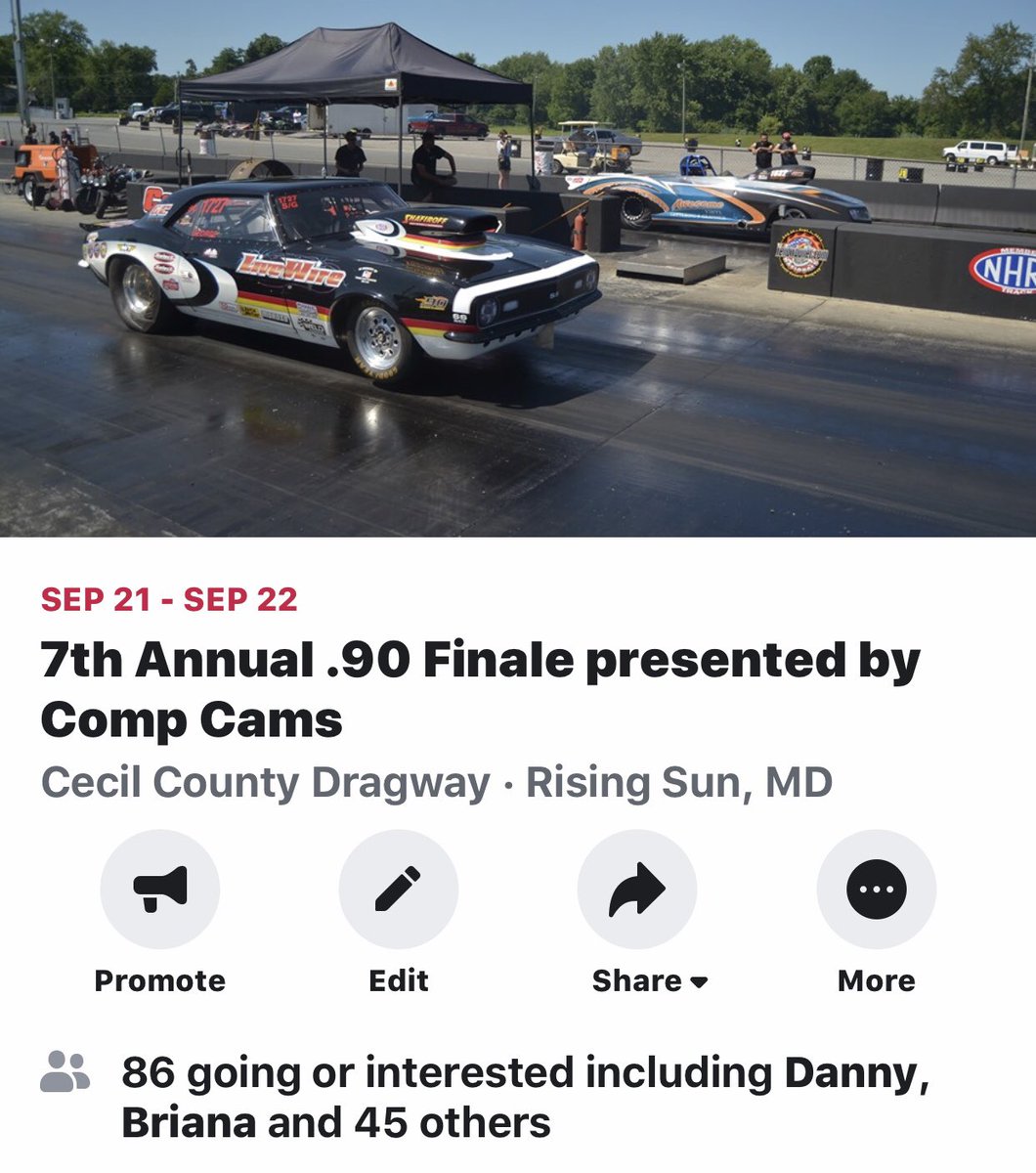 midatlantic90's tweet photo. Ready to close this all out on Sept 21-22nd @cecilcountydrag for the final two events of the season. The points are tight and it’s anyone’s game...who’s going to be the 2019 Mid Atlantic .90 Champs? https://t.co/q16ylxQPZo