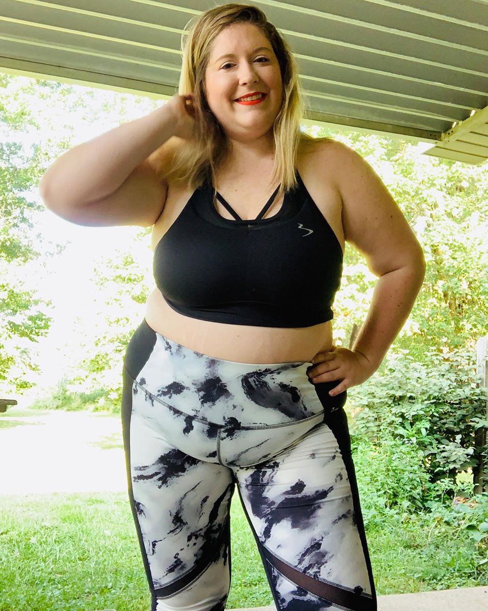Beachbody's tweet photo. Look at Cait P. work her Activewear Essentials apparel! 💁 If you purchase the Empower Bra (pictured, sizes XS – 3X) you’ll score free shipping on any other apparel items in your order, all month long! Go to https://t.co/mRDFRFMVvt!
📷: IG flirtwithfatefitness
#MadeforMoving https://t.co/PndNWVNYTB