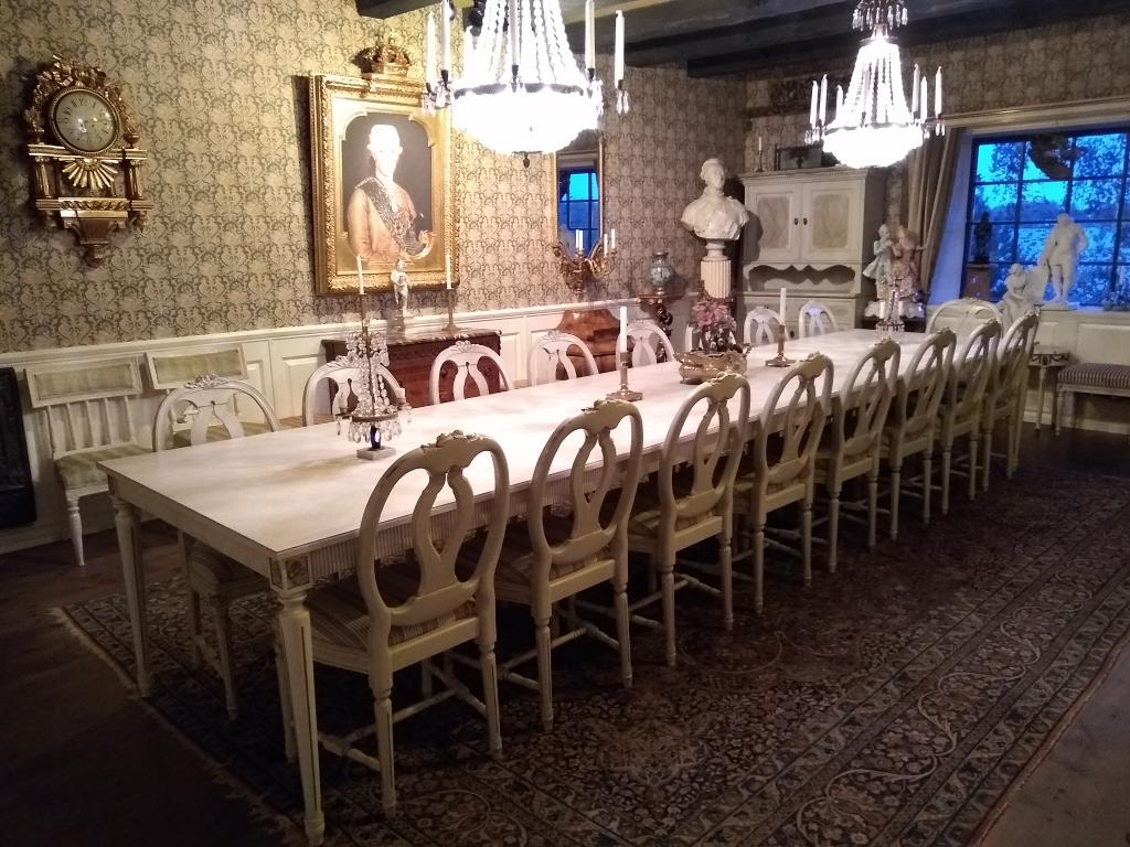 dirkriehle's tweet image. Conference dinner table being set for #opensym 2019 in Skoevde, Sweden