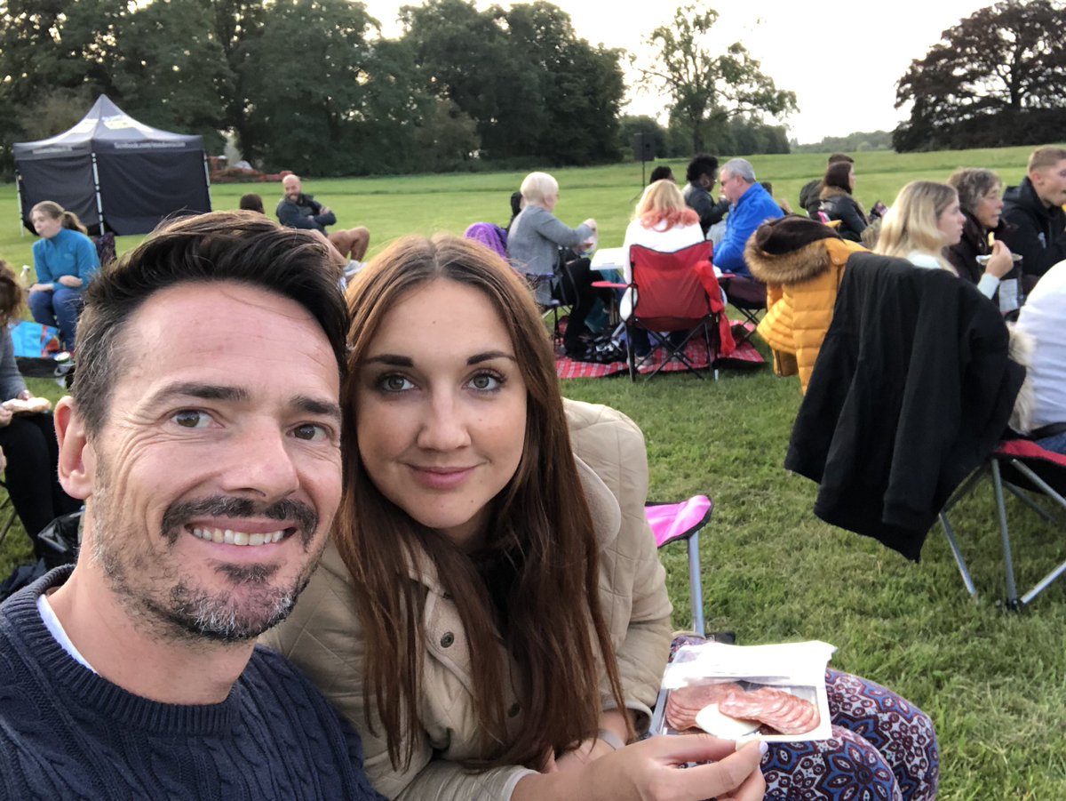 MarkBarnicoat's tweet photo. #wearesundown Wednesday date night. Dirty Dancing. Prosecco. Living the dream @katibarr https://t.co/jgEijAIzZg