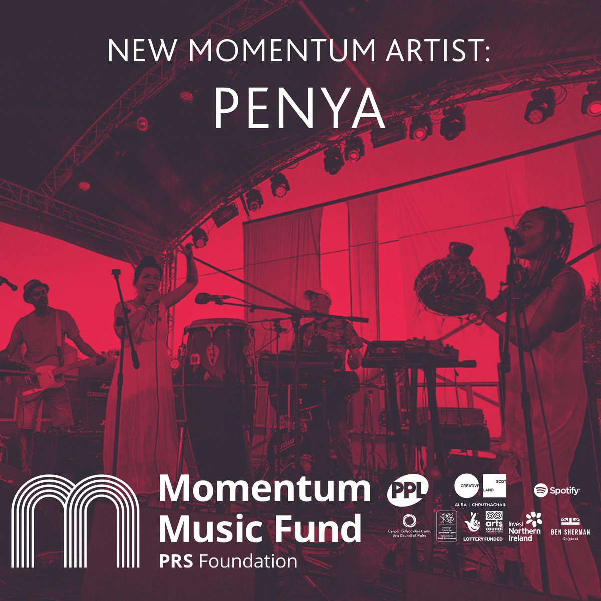 Penya_Penya_Penya (@penyaband) on Twitter photo WE'RE SO BUZZING to announce we've been awarded PRS MOMENTUM FUNDING !!!!!
THANK YOU <a href="/PRSFoundation/">PRS Foundation</a> + <a href="/PPLUK/">PPL</a> +<a href="/SpotifyUK/">Spotify UK & Ireland</a> + <a href="/CreativeScots/">Creative Scotland</a> + <a href="/Arts_Wales_/">Cyngor Celfyddydau Cymru | Arts Council of Wales</a> + <a href="/ArtsCouncilNI/">Arts Council of Northern Ireland</a> + <a href="/WelshGovernment/">Welsh Government</a> + <a href="/InvestNI/">Invest NI</a> + <a href="/BenSherman1963/">Ben Sherman</a>
ONWARDS ! WE'RE SO BUZZING to announce we've been awarded PRS MOMENTUM FUNDING !!!!!
THANK YOU <a href="/PRSFoundation/">PRS Foundation</a> + <a href="/PPLUK/">PPL</a> +<a href="/SpotifyUK/">Spotify UK & Ireland</a> + <a href="/CreativeScots/">Creative Scotland</a> + <a href="/Arts_Wales_/">Cyngor Celfyddydau Cymru | Arts Council of Wales</a> + <a href="/ArtsCouncilNI/">Arts Council of Northern Ireland</a> + <a href="/WelshGovernment/">Welsh Government</a> + <a href="/InvestNI/">Invest NI</a> + <a href="/BenSherman1963/">Ben Sherman</a>
ONWARDS !
