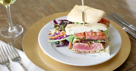 LauraAlberts's tweet photo. What a catch! 🐟👌 Blackened Ahi Rare Tuna BLT https://t.co/GV61HbG4EZ
