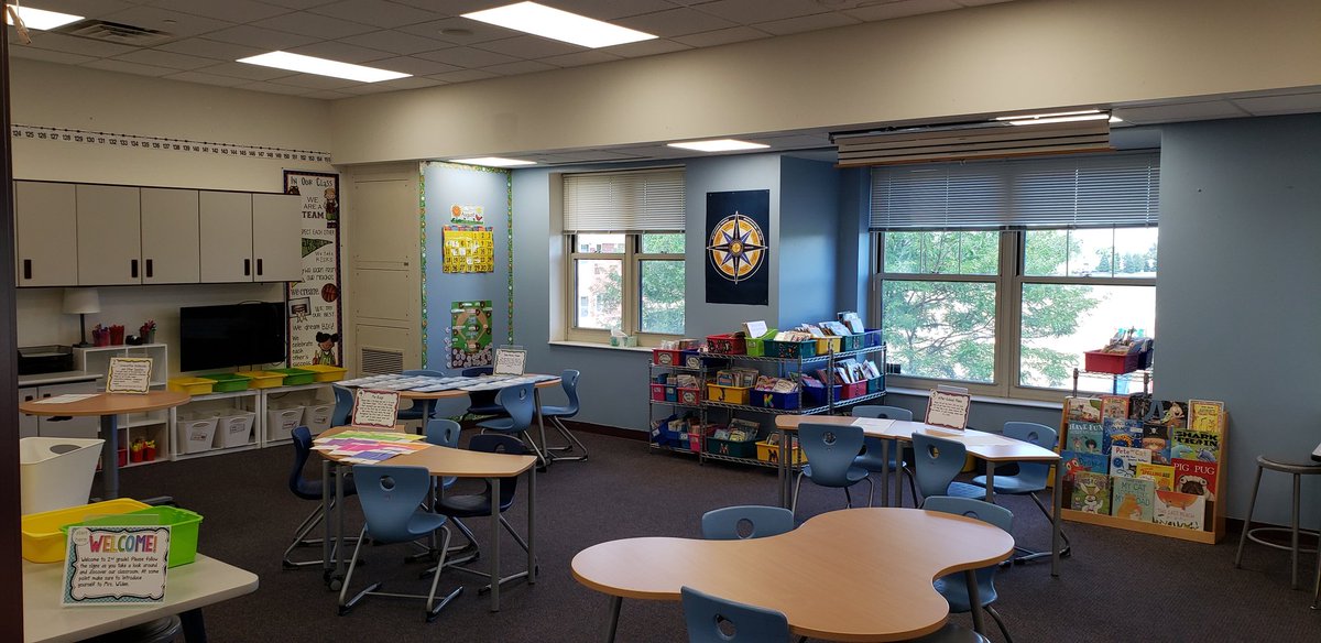 AndreaWiden's tweet photo. The only thing missing from this learning space is the most important piece...the learners! I can't wait to meet the new crew and their families tonight. #saslearningspaces #sascompass https://t.co/USzbSVTI3X