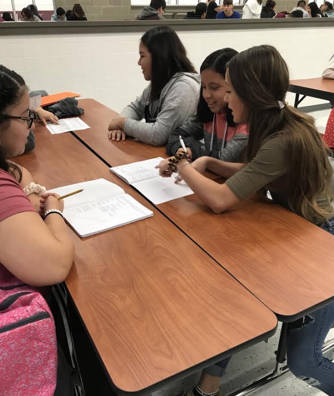 DilleyISD's tweet photo. It is great to see students studying during activity period. Good job girls!! #focusedstudents #timemanagement #wolfpride https://t.co/jiLwLTeVXT