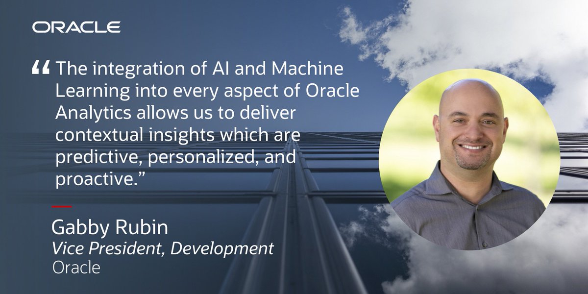 Oracle VP of Development Gabby Rubin shares the latest #innovation in Oracle Analytics and its machine learning capabilities at the Oracle #ML Summit 2019. Find out more on <a href="/OracleAnalytics/">Oracle Analytics</a> here: oracl.info/wngi50vEI8U