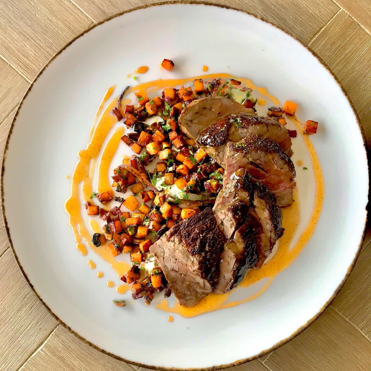 fabioviviani's tweet photo. OKC !!!  Check out this Nishyobi Akaushi Steak with Smoked Paprika Caramel, Sweet Potato, Chorizo, and Blue Cheese...coming soon to @barcicchetti !! 🔥👏

🔜 Our Grand Opening is coming in September...Stay Tuned, OKC !!

#BarCicchetti #OKCFoodies #ComingSoon https://t.co/mrlSk30b81