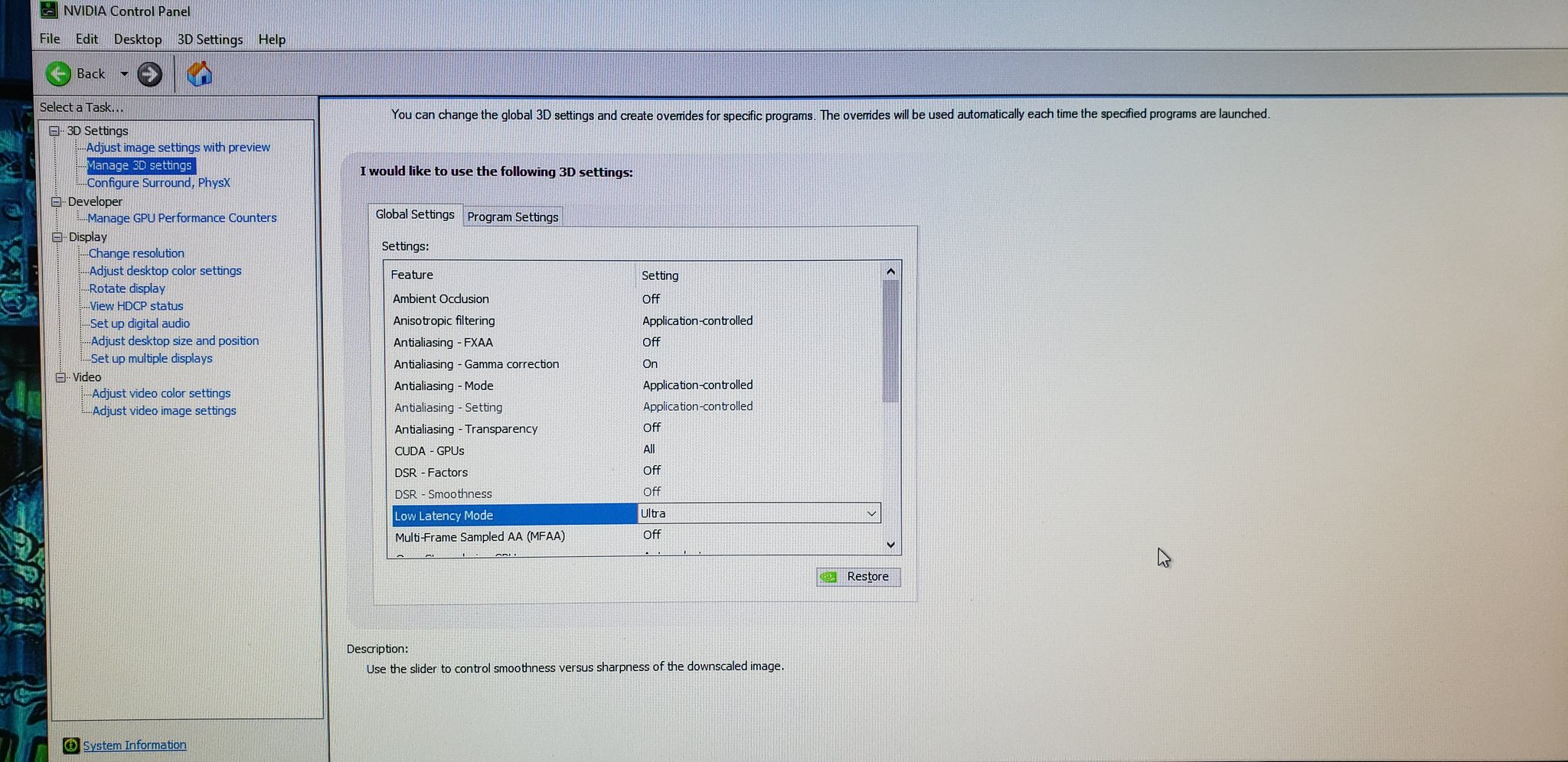 罪 For Those Asking Where The Setting Is In Nvidia Control Panel