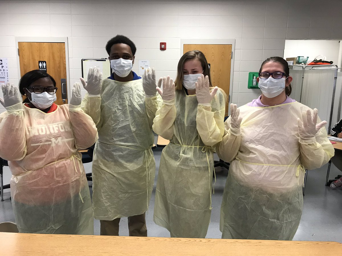 Lee Roberson (@lrobersonrn) on Twitter photo TCCHS and MHS CNAs practice donning and duffing PPE. <a href="/tcboecareertech/">@tcboecareertech</a> <a href="/TCBOE/">Talladega Co Schools</a> <a href="/TCCHS_tccentral/">Talladega County Central High School</a> TCCHS and MHS CNAs practice donning and duffing PPE. <a href="/tcboecareertech/">@tcboecareertech</a> <a href="/TCBOE/">Talladega Co Schools</a> <a href="/TCCHS_tccentral/">Talladega County Central High School</a>