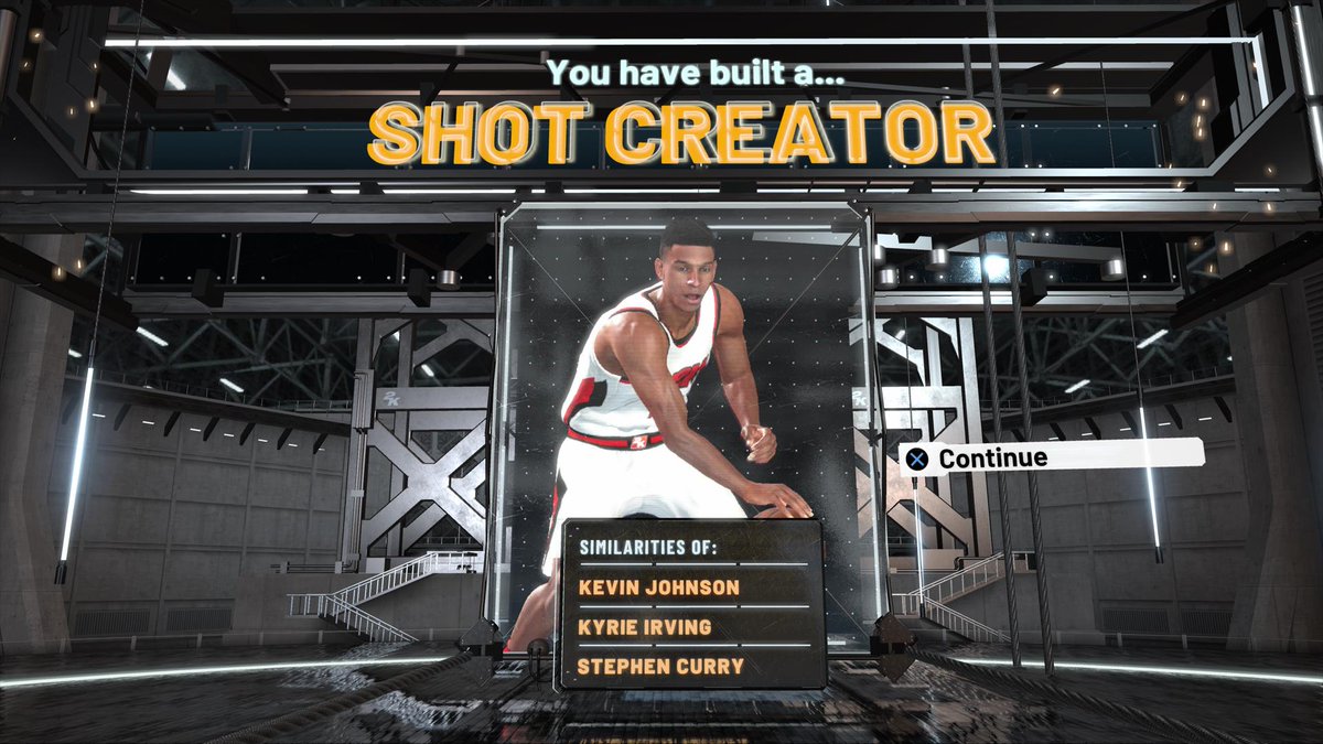 Tyceno's tweet photo. After testing for the last 3 hours, I finally got my perfect build. 6'3" Point Guard with 93 acceleration, 90 speed, 91 ball handle 88 3pt 88 mid range and a whole lot more I'll showcase in the video. GG! https://t.co/U0mbDVRDzs