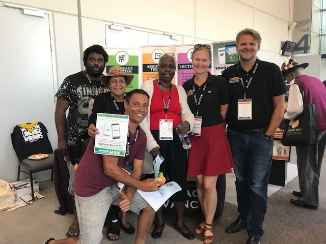 hoffmanndoro's tweet image. I’m so humbled to be able to help these passionate amazing group of MalakMalak people to make an effort to revitalise their beautiful language and meet them at Puliima Indigenous Language &amp;amp; Technology Conference yesterday!

#puliima  #iyil2019 #saveourlanguages @puliima