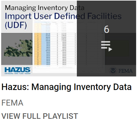 HazusProgram's tweet photo. Learn #Hazus for risk assessment on YouTube with our introductory training videos! Videos cover Hazus basics like data management and analytical steps for earthquake, hurricane, flood and tsunami risk assessment. https://t.co/A3iTULA02R https://t.co/z2pT03hCae