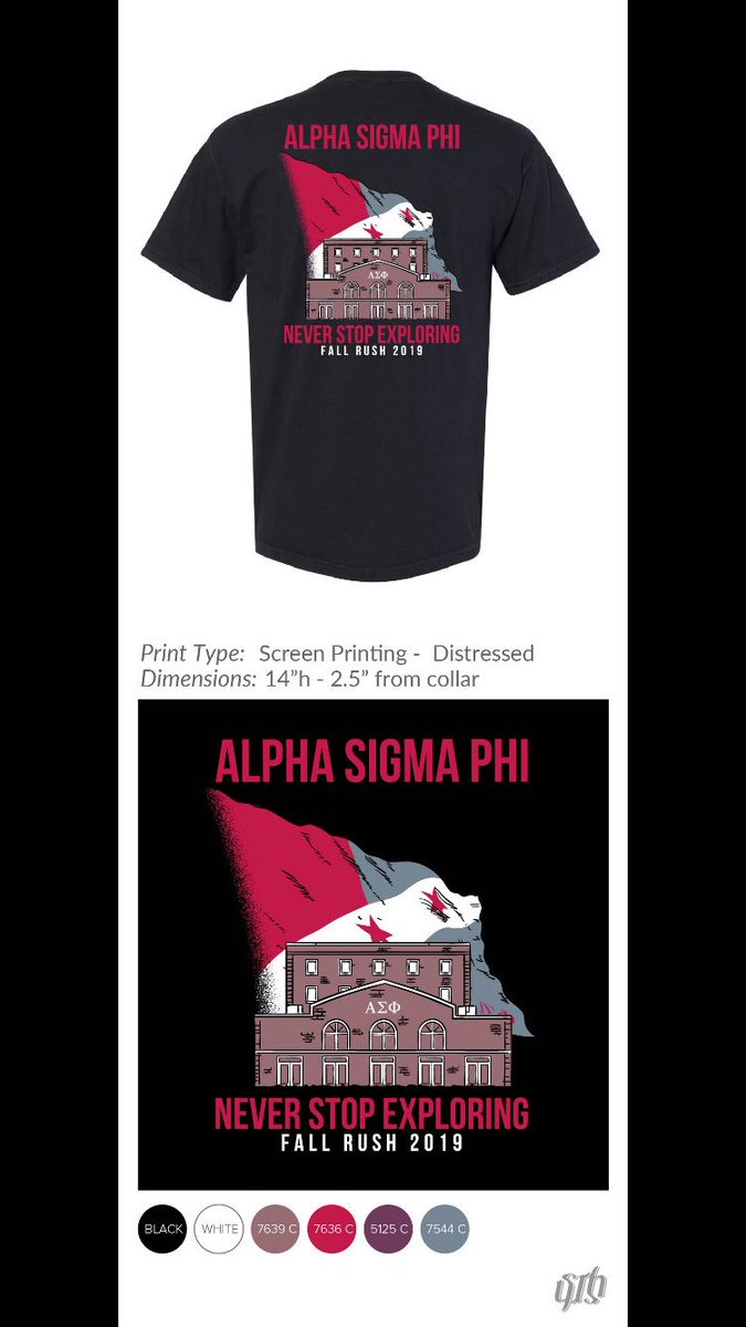 Retweet for a chance to win our Fall 2019 rush shirts. Winners will be announced next Friday the 30th. Good luck!