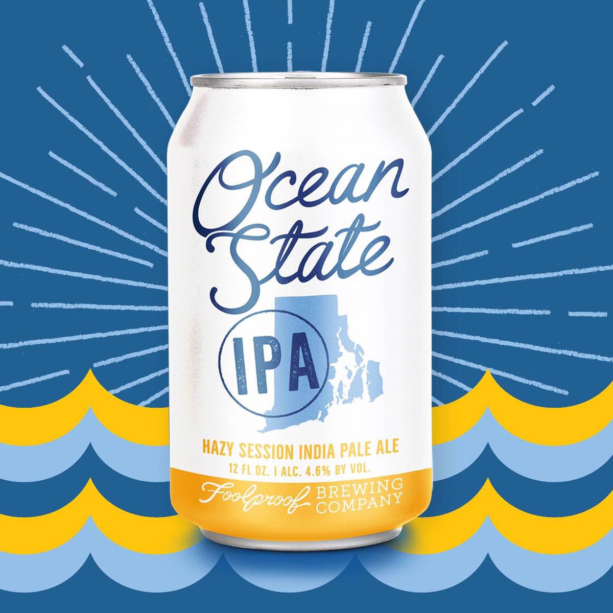 FoolproofBrew's tweet photo. Ocean State IPA arriving to Rhode Island late September, distributed by Mancini Beverage (@Worldclsbeerri). Draft, 6 packs, and...wait for it...15 packs! Get ready to “Try a Lil’ Rhody.” #osipa #rhodeisland #ipa #craftbeer https://t.co/IRtlYn1J0X