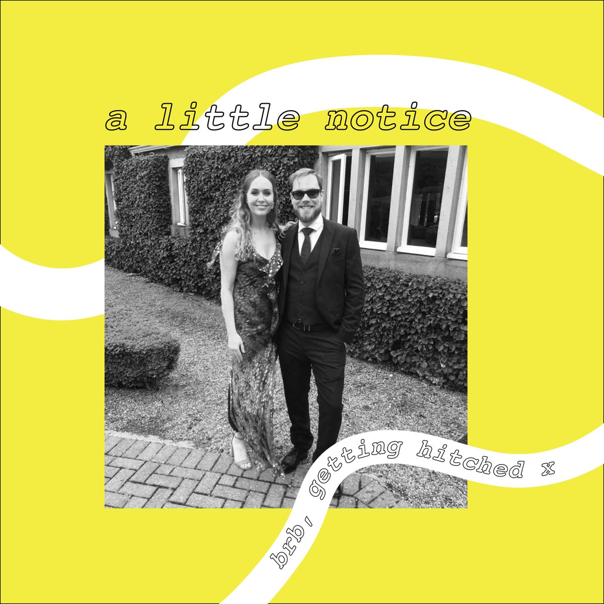 Our founder is getting married this Friday! This means that all orders placed after today are going to be posted w/c 9th September when Sinead is back from her honeymoon. 💍💒